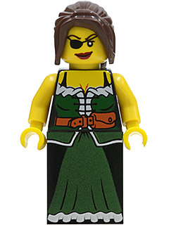 LEGO Minifigure-Pirate Female, Skirt-Pirates / Pirates II-PI126-Creative Brick Builders